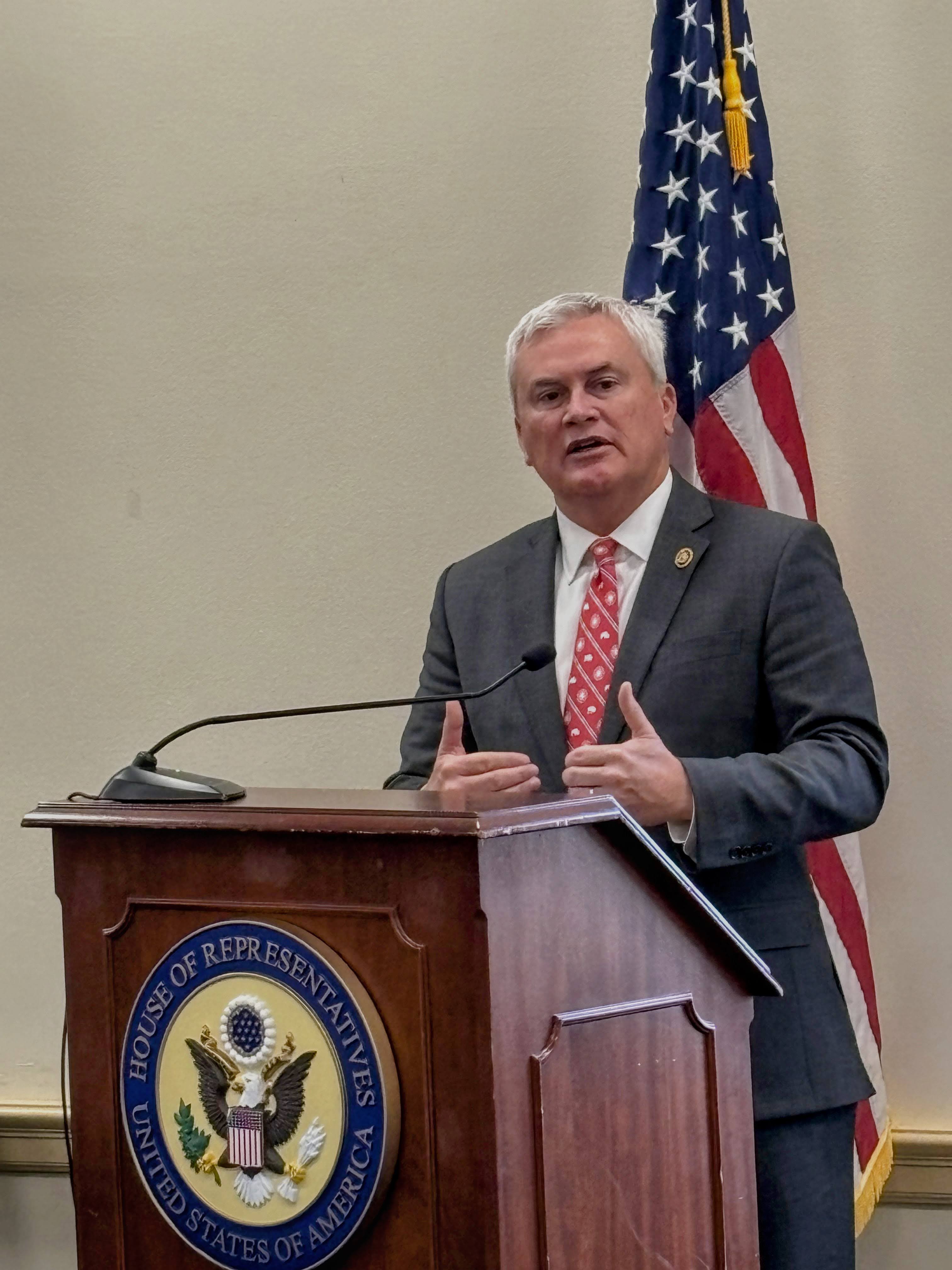 U.S. Rep. James Comer speaks at the APCI Drug Pricing Forum