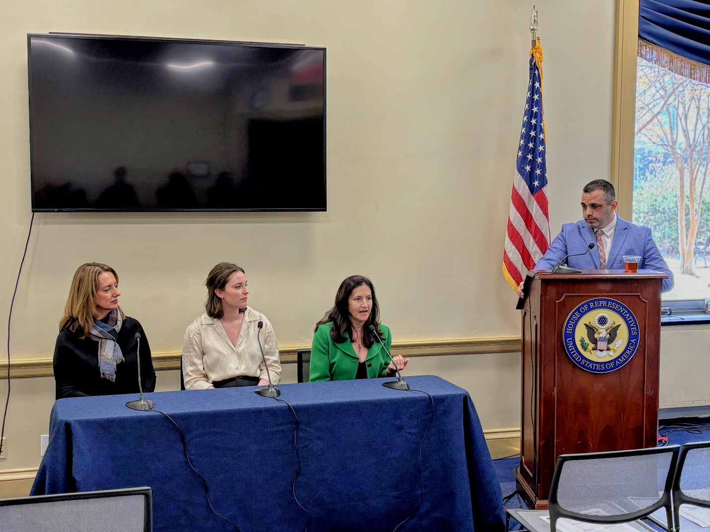 PUTT Executive Director Monique Whitney, Economic Liberties Project Senior Policy Analyst for Healthcare Emma Freer, Dr. Marion Mass, and APCI General Counsel and VP of Healthcare Policy Greg Reybold