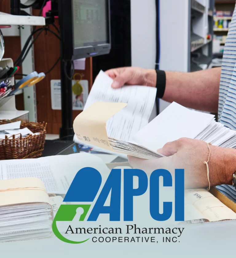 Rick's Discount Drugs owner and APCI member Scott Cornelius review prescription files in advance of a PBM audit